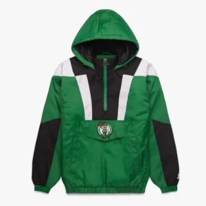 Boston Celtics Pullover Half-Zip Jacket