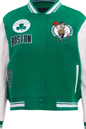 Retro Classic Rib Boston Celtics Varsity Jacket