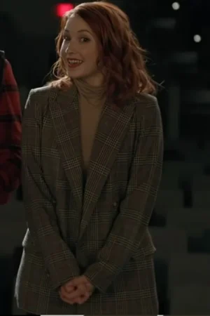 The Wish Swap 2025 Emily Tennant Grey Plaid Blazer
