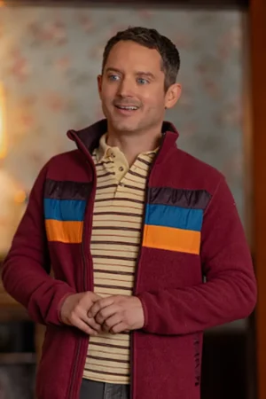 Yellowjackets S3 Elijah Wood Striped Jacket