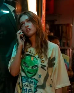 The White Lotus S03 Aimee Lou White Printed Shirt