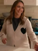 9-1-1 Maddie Kendall White Heart Cardigan