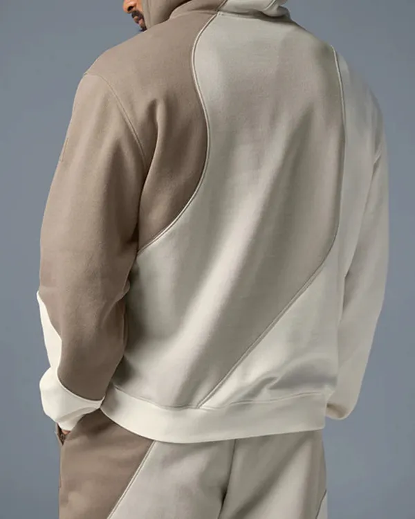 All American S07 Osy Ikhile Colorblock Waves Pattern Hoodie