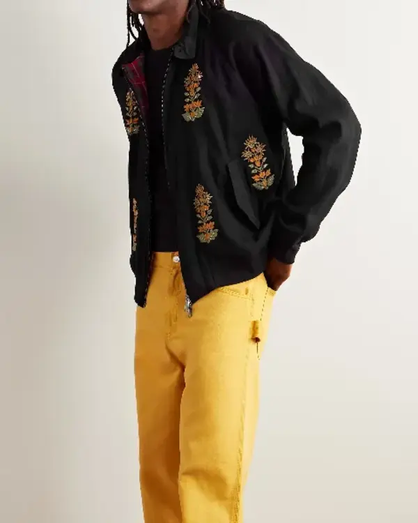 All American S07 Bre-Z Black Floral Jacket
