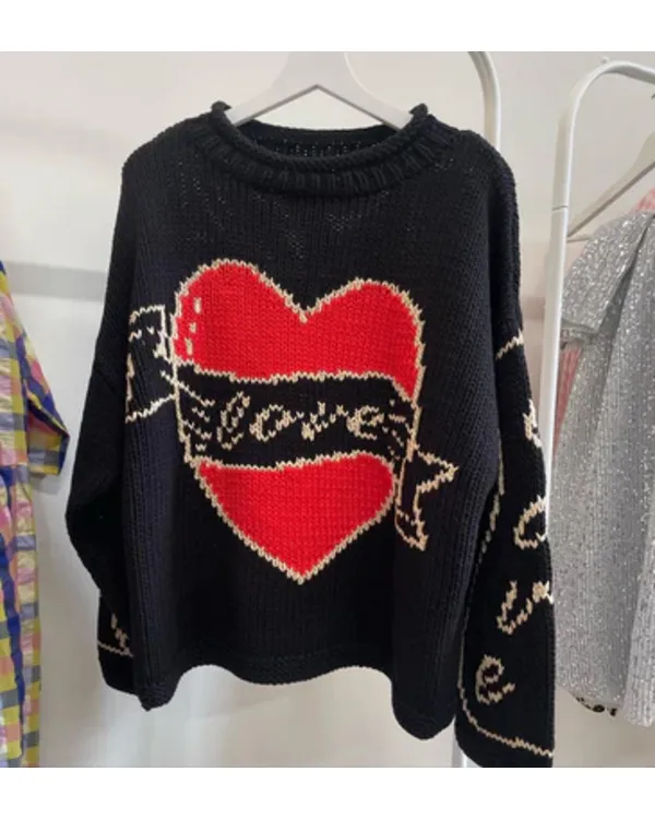 Bad Sisters S02 Eve Hewson Love Heart Sweater