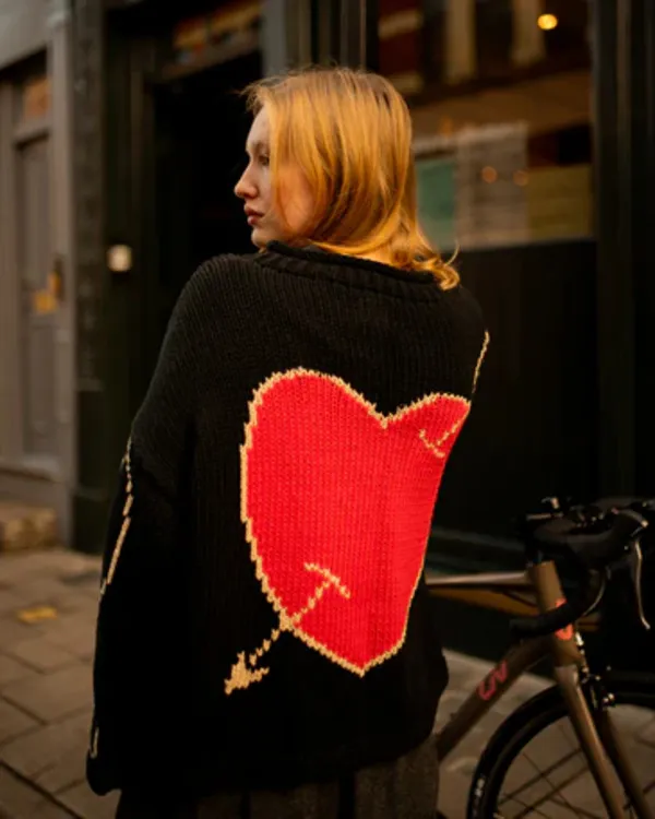 Bad Sisters S02 Eve Hewson Love Heart Sweater