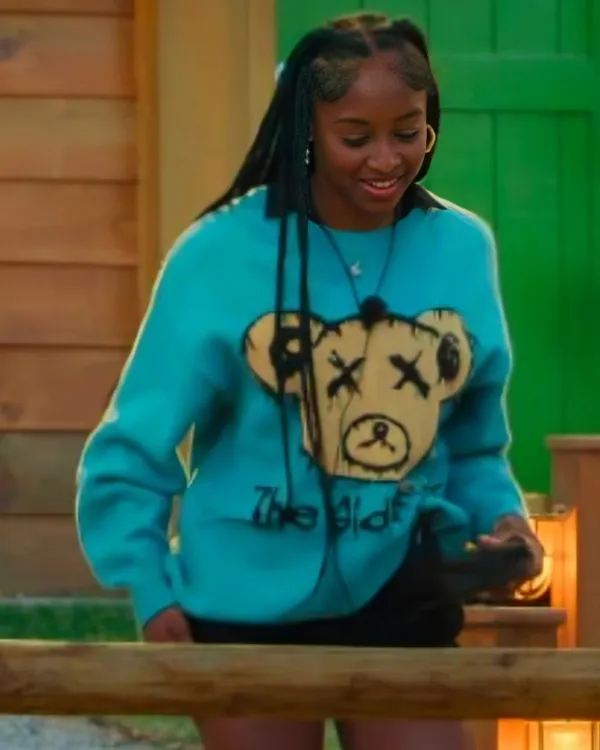 Battle Camp S01 Brianna Balram Teddy Bear Blue Sweater