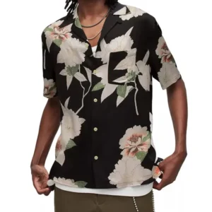 Battle Camp S01 Taylor Lewan Floral Black Shirt