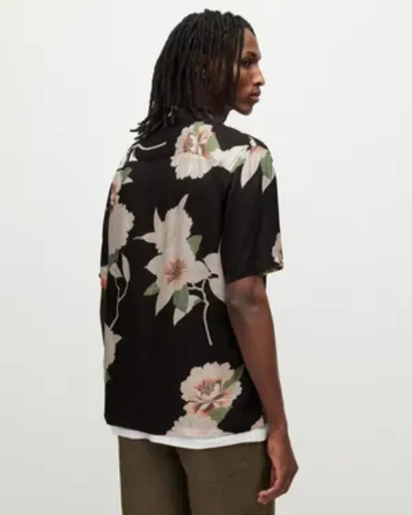 Battle Camp S01 Taylor Lewan Floral Black Shirt