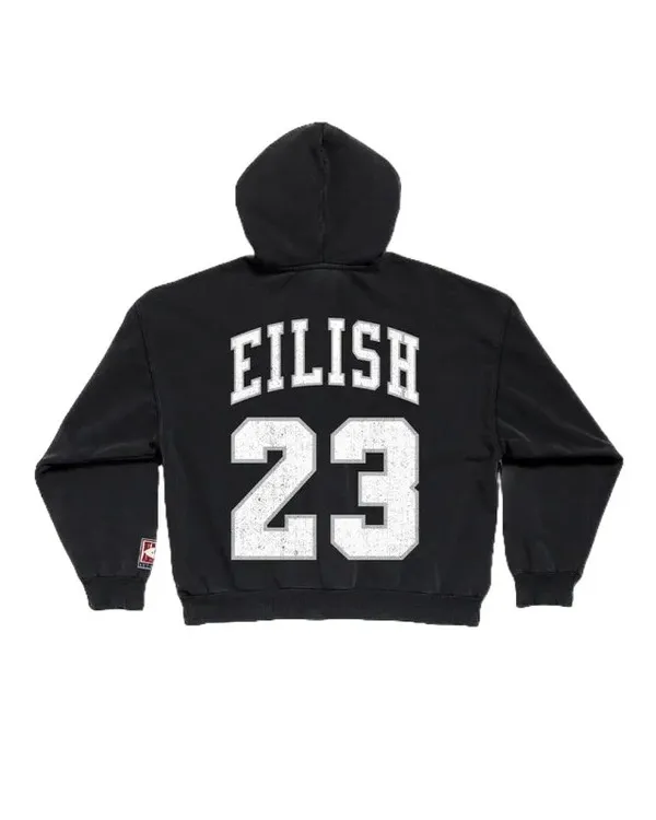 Billie 23 Black Zip Hoodie