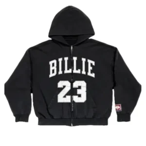 Billie 23 Black Zip Hoodie