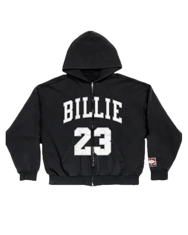 Billie 23 Black Zip Hoodie