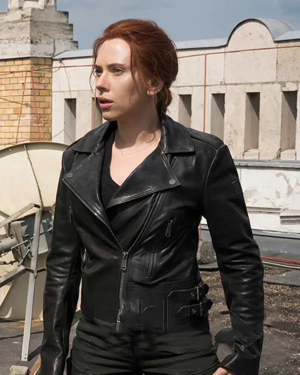 Black Widow 2021 Natasha Romanoff Motorcycle Jacket
