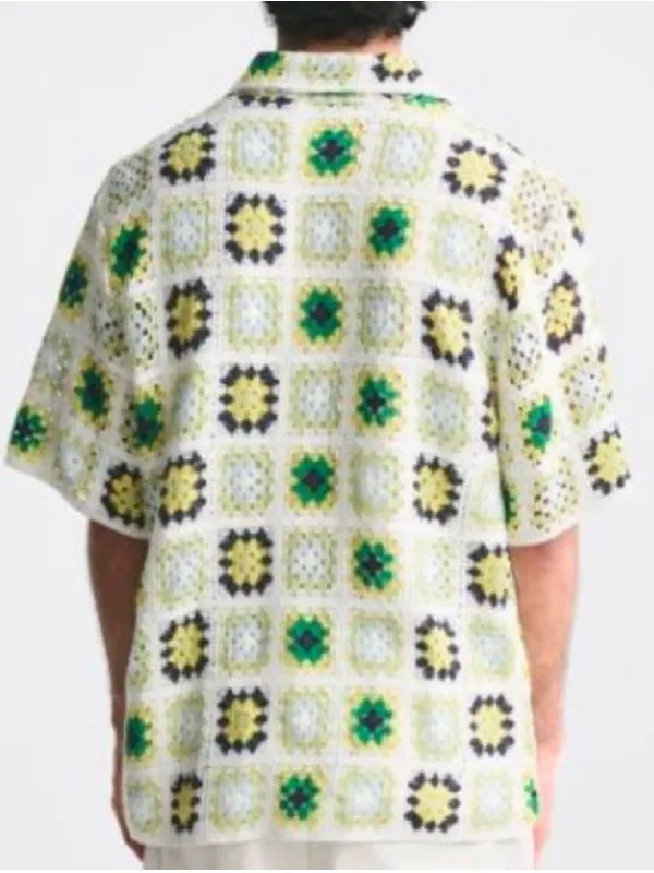 Great British Bake Off S015 Green Crochet Shirt