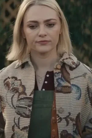 Grosse Pointe Garden Society AnnaSophia Robb Beige Floral Jacket