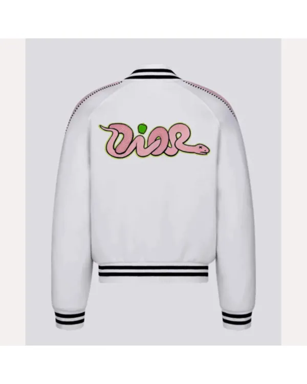 Kylian Mbappe Christian White Varsity Jacket