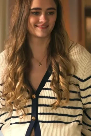 Ransom Canyon 2025 Lizzy Greene Stripe Ribbed Cardigan