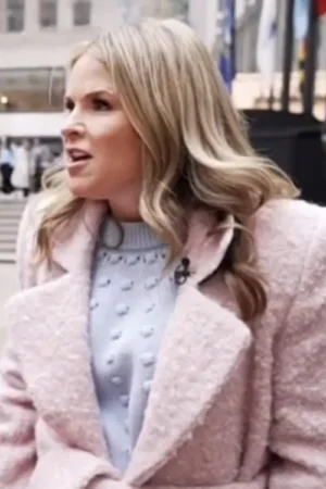 The Today Show 2025 Jenna Bush Hager Blue Pom Sweater