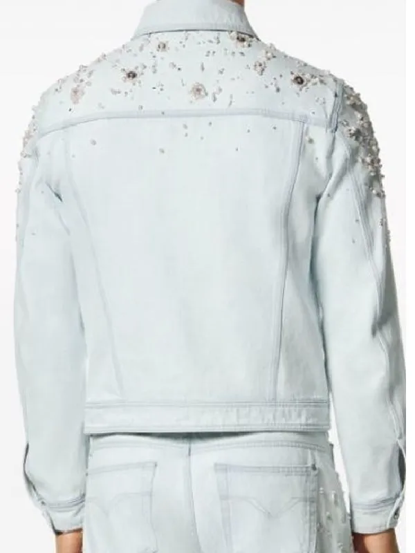 The Voice S27 John Legend Blue Embellished Denim Jacket