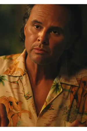 The White Lotus S03 Walton Goggins Elephants Print Shirt