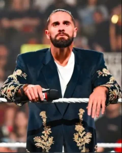 WWE RAW Seth Rollins Golden Peacock Coat