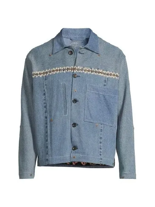 All American S07 Bre-Z Embroidered Denim Trucker Jacket