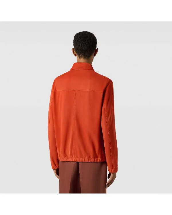 American Idol S23 Lionel Richie Orange Suede 2025 Jacket