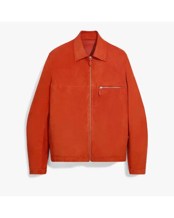 American Idol S23 Lionel Richie Orange Suede Jacket