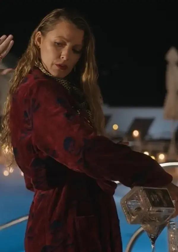Another Simple Favor Blake Lively Toweling 2025 Robe