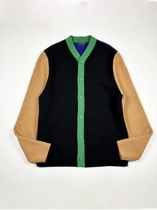 Drew Barrymore 2025 Ross Mathews Colorblock Cardigan