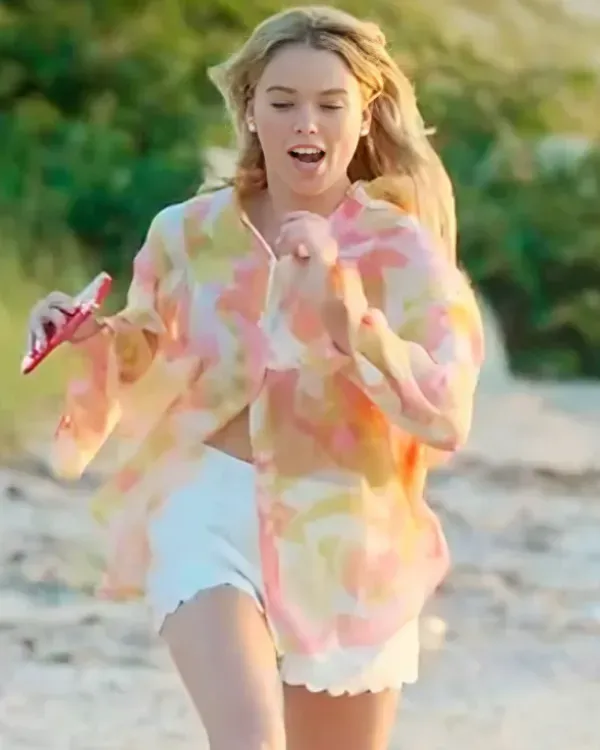 Sirens S01 Milly Alcock 2025 Orange Printed Shirt
