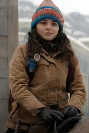 The Last Of Us S02 Isabela Merced Brown Jacket