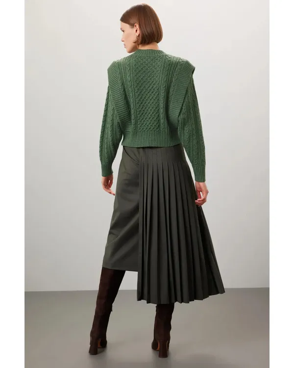 The Today Show 2025 Dylan Dreyer Knitted Green Sweater