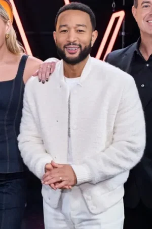 The Voice S27 John Legend Brandon Boucle Bomber Jacket
