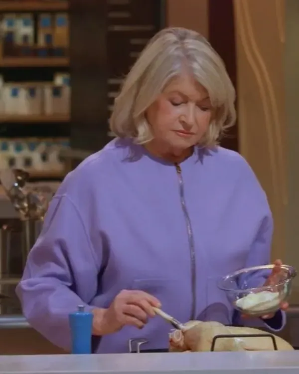 Yes Chef Martha Stewart Purple Zipper Jacket
