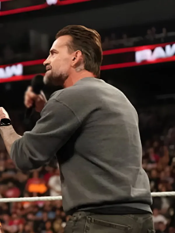 CM Punk Monday Night RAW Gray Sweatshirt