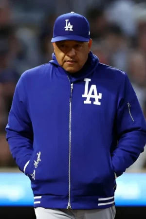 Dave Roberts LA Dodgers Blue Bomber Jacket