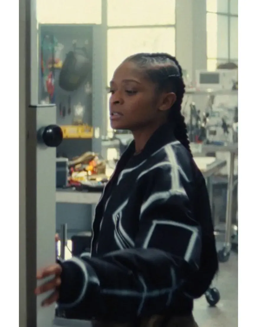 Ironheart Dominique Thorne Black Bomber Jacket
