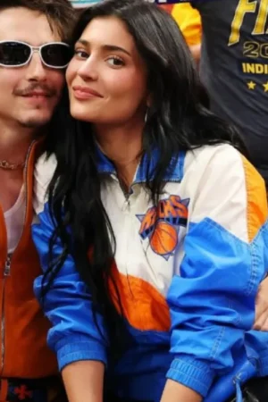 Kylie Jenner Knicks Game Vintage Jacket