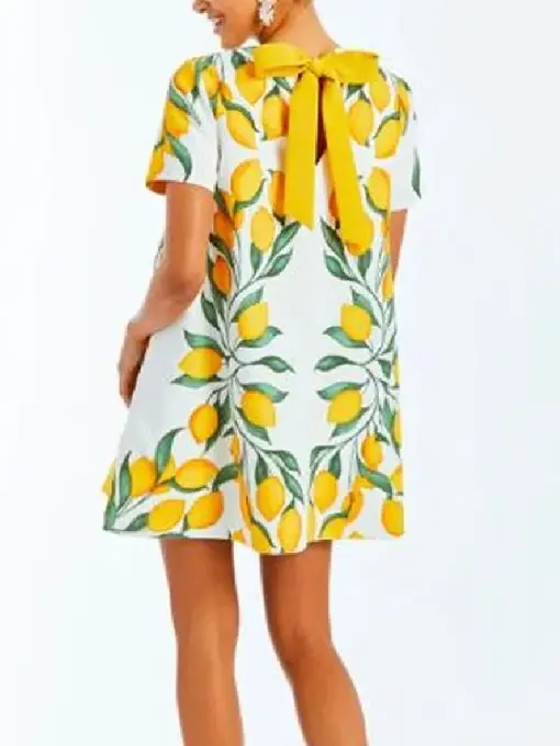 Love Hotel S01 Shannon Beador Lemon Print Dress