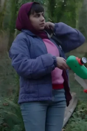 Resident Alien S04 Gracelyn Awad Rinke Ice Blue Quilted Jacket