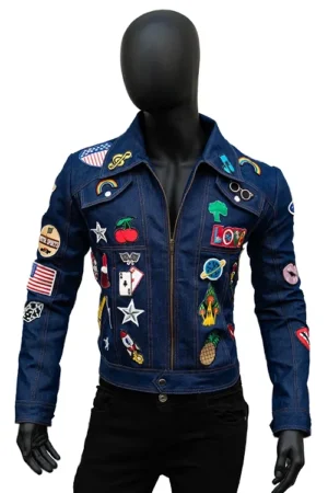 Rocketman Taron Egerton Blue Denim Jacket
