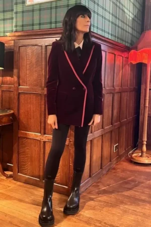 The Traitors UK Claudia Winkleman Velvet Blazer