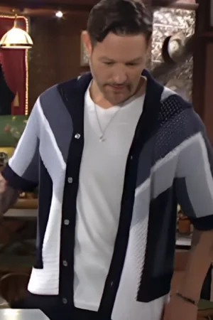 The Young And The Restless Michael Graziadei Crochet Shirt