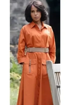 Wake Up Dead Man Kerry Washington Orange Coat