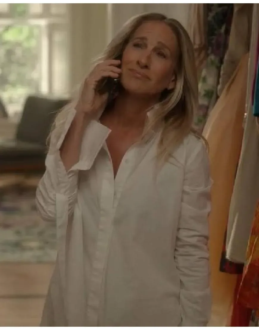 And Just Like That Sarah Jessica Parker White Shirt