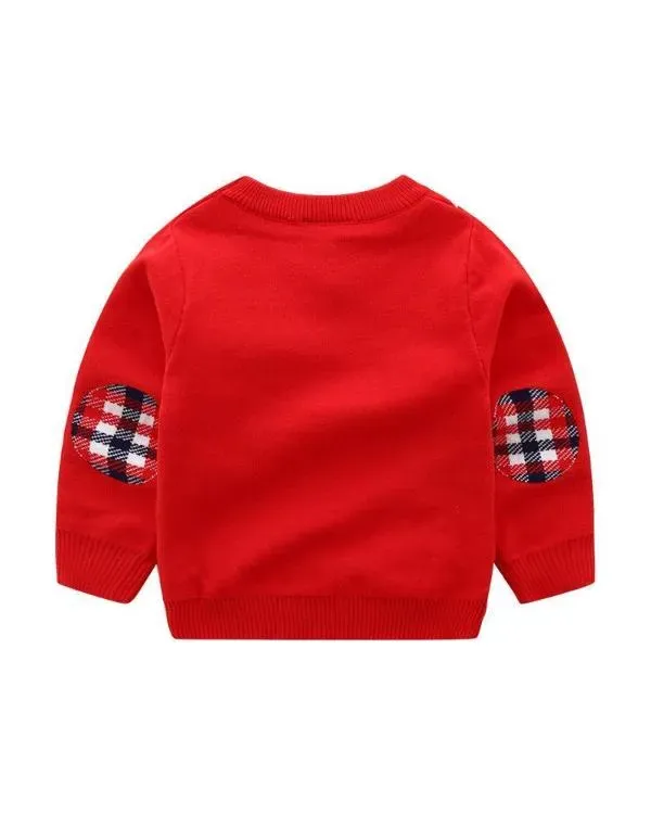 Christmas Snowflake & Deer Red Sweater 2025