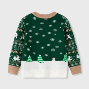 Christmas Tree Green Sweater 2025