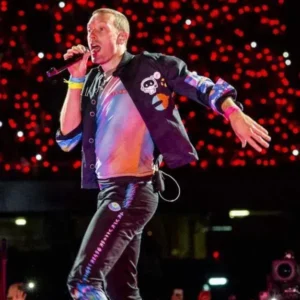 Coldplay Chris Martin Black Denim Jacket