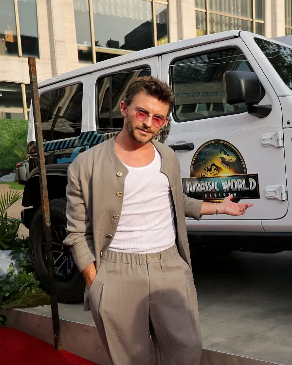 Jurassic World Rebirth Jonathan Bailey New York Premiere Jacket